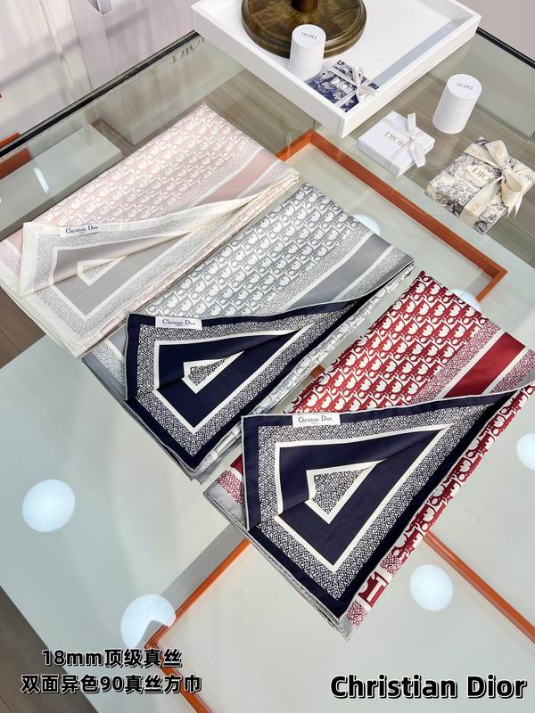 Dior silk scarf 90X90cm E030143